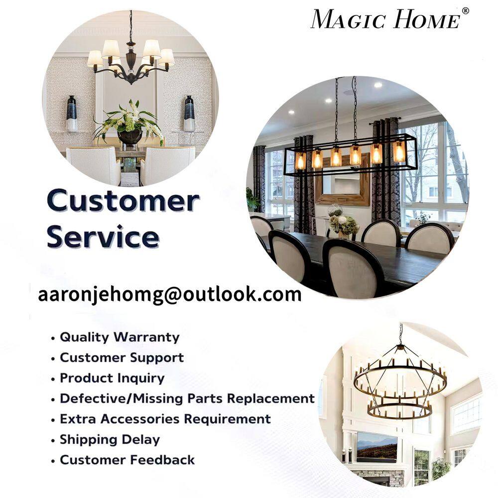 Magic Home product branding and customer service contact.