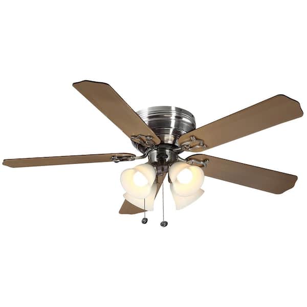 52 In Landmark Indoor Polished Brass Ceiling Fan With Light Kit Shelly Lighting