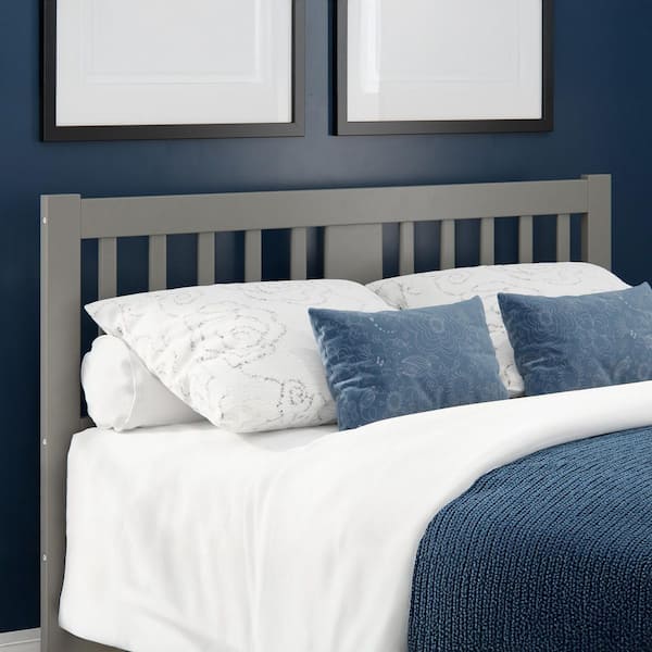 AFI Tahoe Grey Queen Headboard with USB Turbo Charger