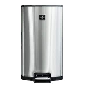 MH 10.5 Gal. Stainless Steel Touchless Step-On Metal Trash Can