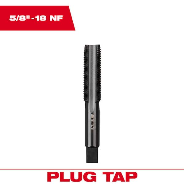 5/8 in. -18 NF Straight Flute Plug Tap