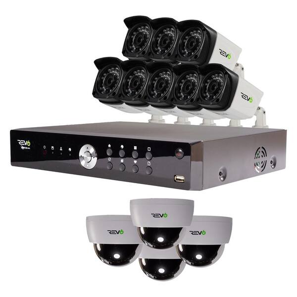Revo Aero 16-Channel HD 2TB Surveillance DVR with 12 Indoor/Outdoor Cameras