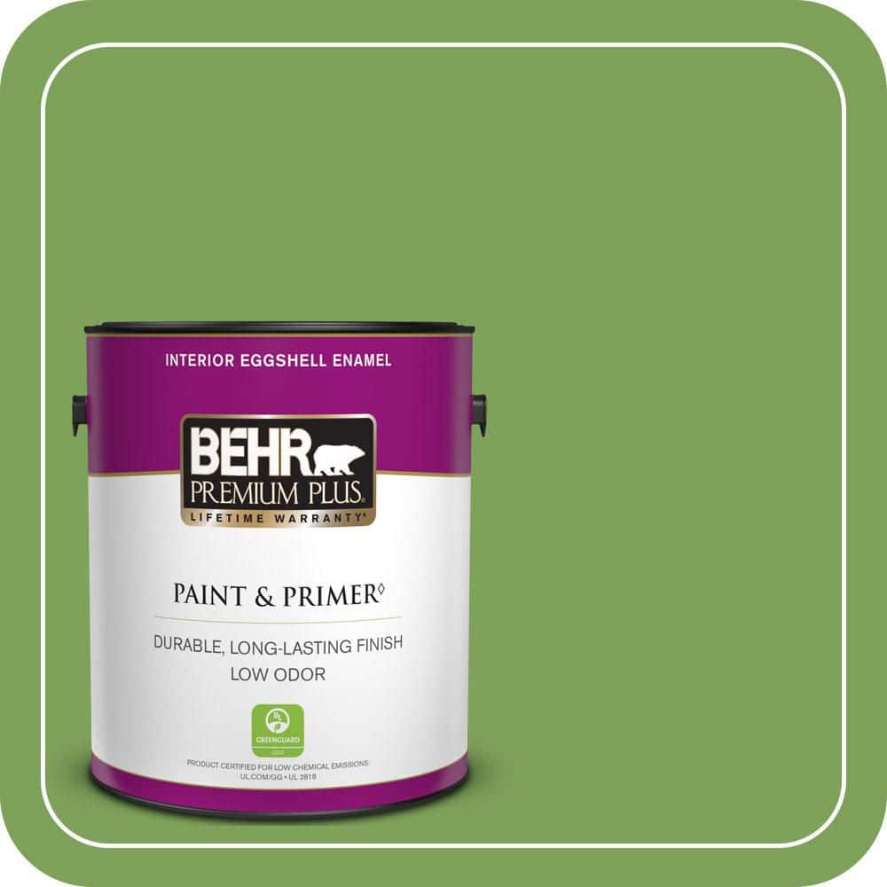 1 gal. #P380-6 Springview Green Eggshell Enamel Low Odor Interior Paint & Primer price history on PriceWatchPro