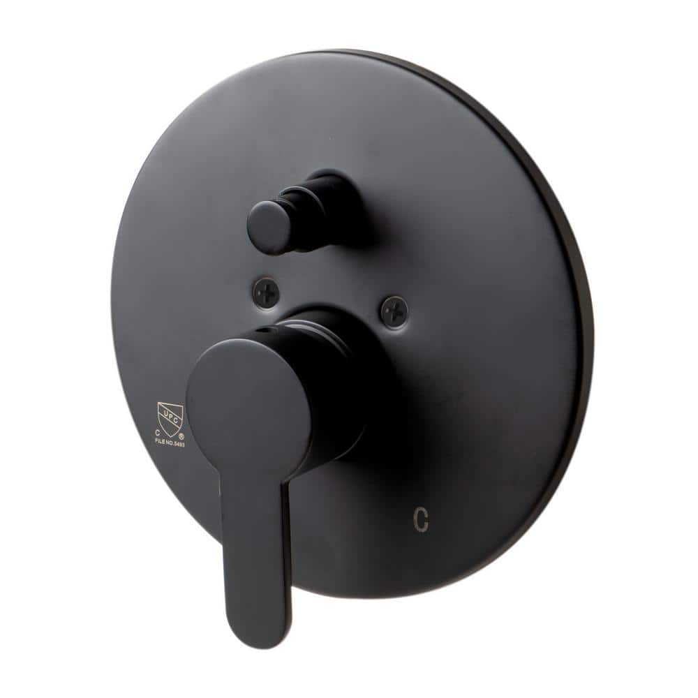 Single-Handle Shower Mixer with Sleek Modern Design in Black Matte price history on PriceWatchPro