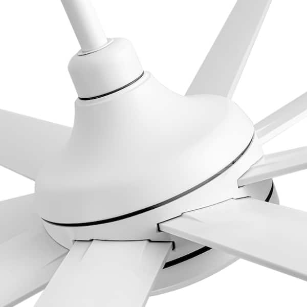 Breezary Melissa 72 in. 6 Fan Speeds Ceiling Fan in White