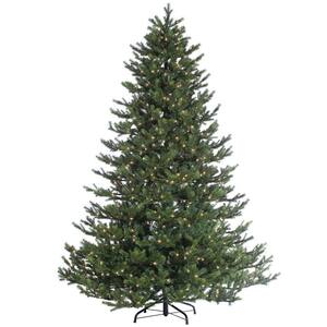 7.5 ft. Pre-Lit Natural Cut Rockford Pine Artificial Christmas Tree with Clear Lights