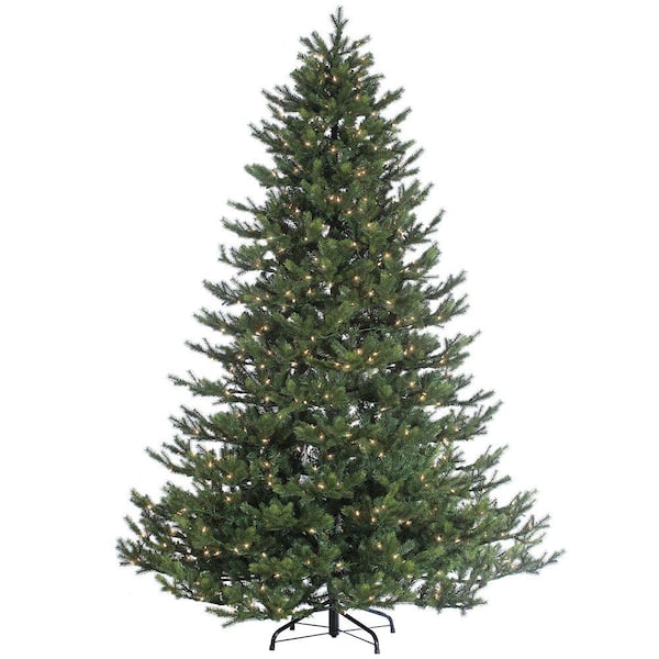 Sterling 7.5 ft. Pre-Lit Natural Cut Rockford Pine Artificial Christmas Tree with Clear Lights
