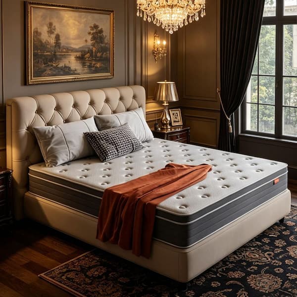 Sweetnight 12 in. Medium Hybrid Pillow Top King Size Mattress