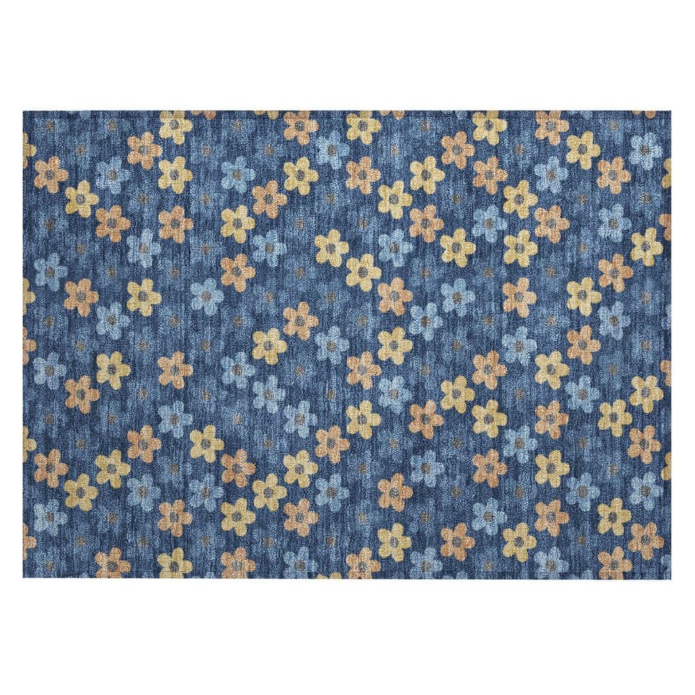 Chantille Machine Washable Indoor/Outdoor Abstract ACN2569 Navy 2 ft. x 3 ft. Accent Rug price history on PriceWatchPro