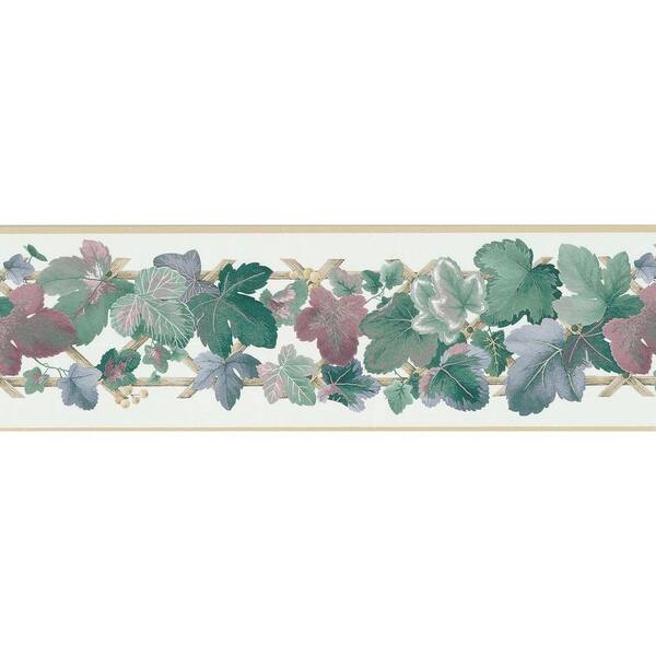 Brewster 7 in. H x 12 in. W Leaf Scroll Border Sample