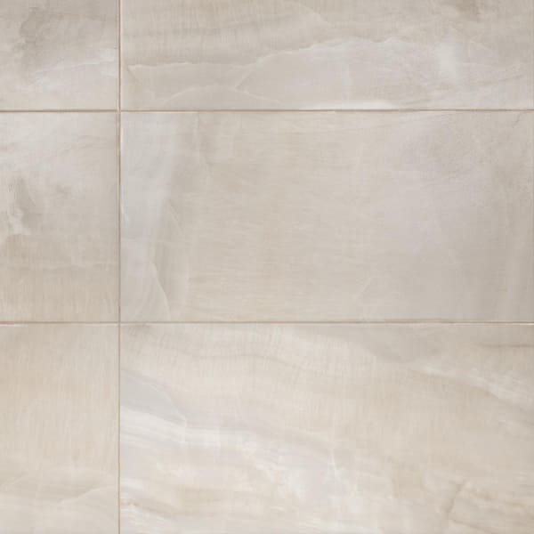 Merola Tile Dubai Pearl 12-1/2 in. x 12 in. Porcelain Floor and Wall Take Home Tile Sample