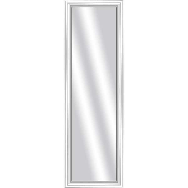 PTM Images Large Rectangle White Art Deco Mirror (51.875 in. H x 15.875 in. W)