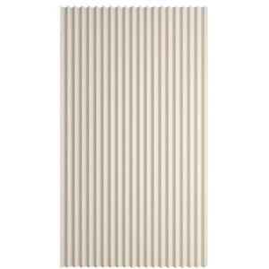 39 in. W. x 78 in. Vinyl Cream-Colored Accordion Door Curtains Dry and Wet Separation for Bath No Rod