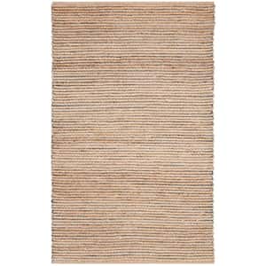 Cape Cod Natural/Blue 4 ft. x 6 ft. Striped Gradient Area Rug