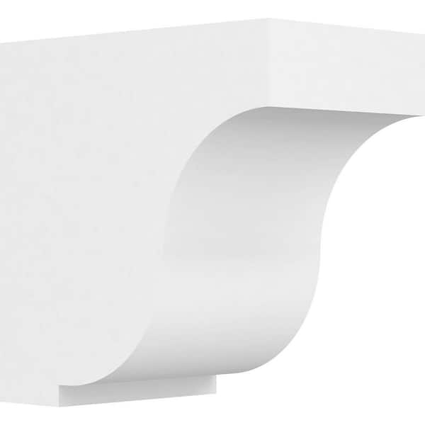 Ekena Millwork 5 in. x 8 in. x 8 in. Standard Van Buren Unfinished Architectural Grade PVC Bracket
