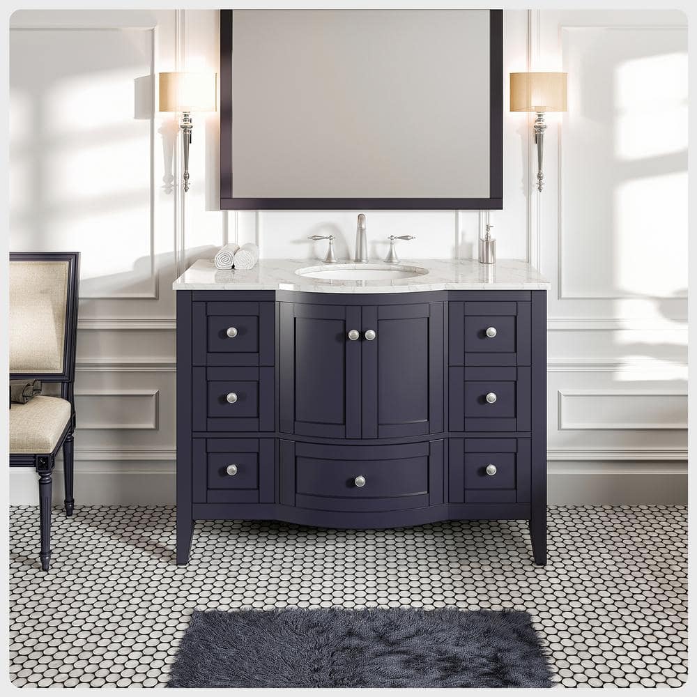 Eviva Stanton 48 in. W x 22 in. D x 33.75 in. H Freestanding Single ...
