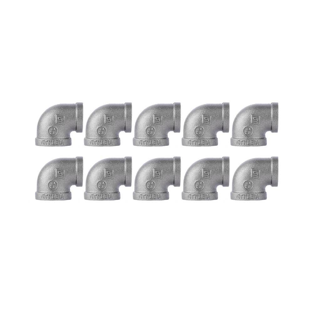1 in. x 3/4 in. Iron Black 90-Degree FPT x FPT Reducing Elbow Fitting (10-Pack) price history on PriceWatchPro