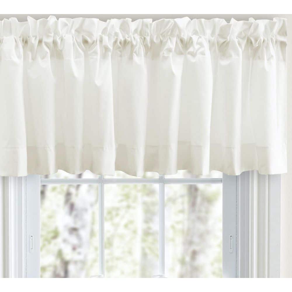 Natural Classic Tailored Rod Pocket Valance 86" x 15"