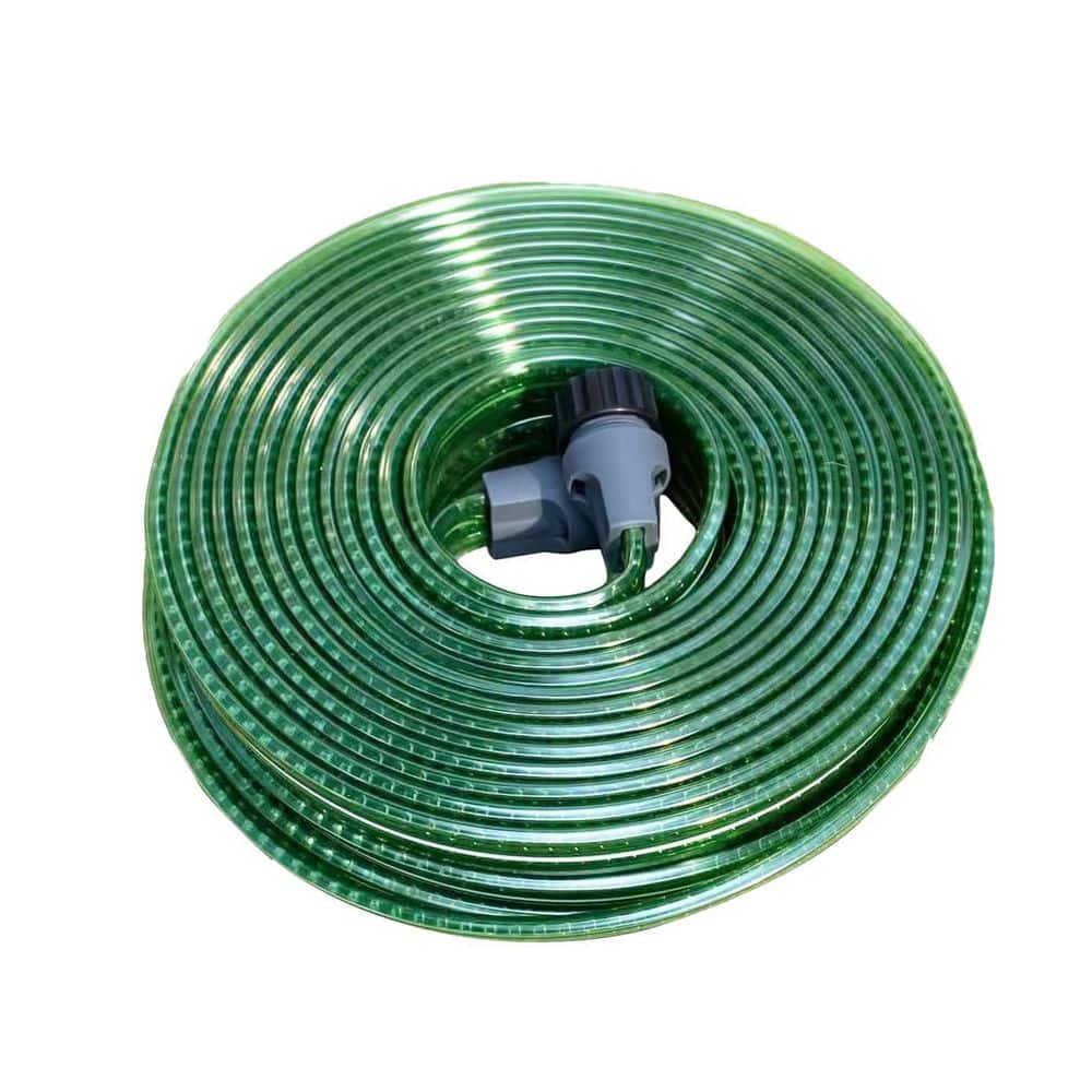 50 FT Flat Sprinkler Hose Heavy Duty Lightweight No-Kink Water Hose with Stakes for Lawn Garden Irrigation price history on PriceWatchPro