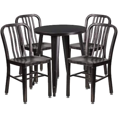 Gold Bistro Sets Patio Dining Furniture The Home Depot