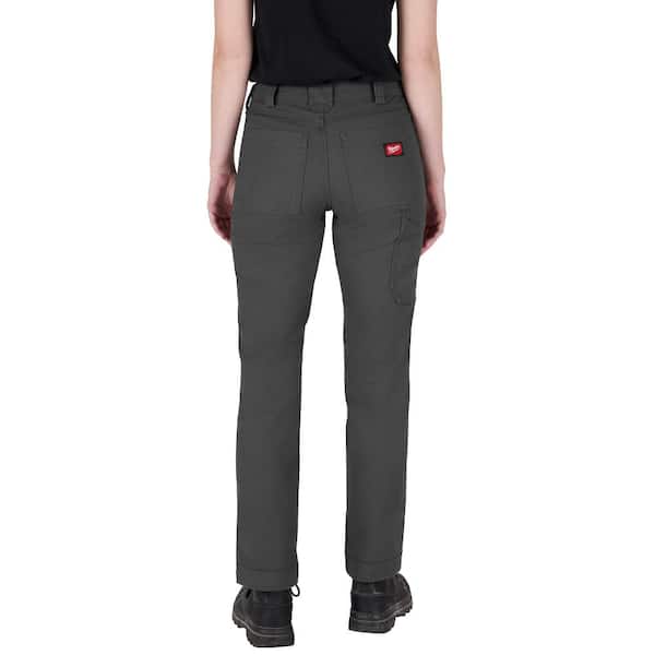 Milwaukee Women's Size 0 Gray Cotton/Polyester Work Pants
