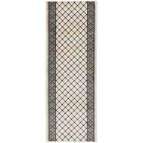 Natco Stratford Bedford Birch/Sterling 26 in. x Your Choice Length Stair Runner Rug