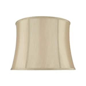 16 in. x 12 in. Gold Taupe Bell Lamp Shade