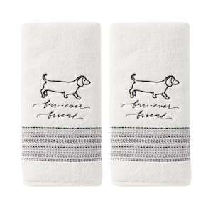 White Solid Cotton Single Hand Towel