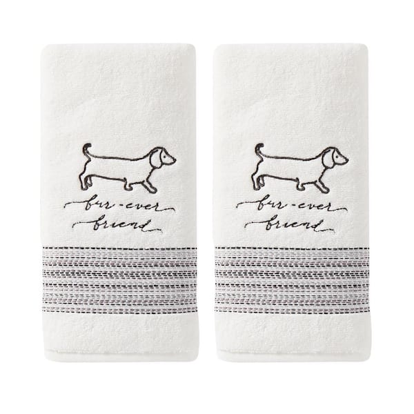 Unbranded White Solid Cotton Single Hand Towel