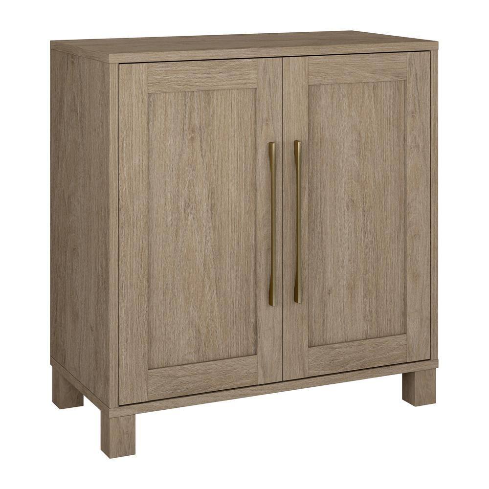 Meyer&Cross Chabot 28 in. Antiqued Gray Oak Rectangular Accent Storage ...