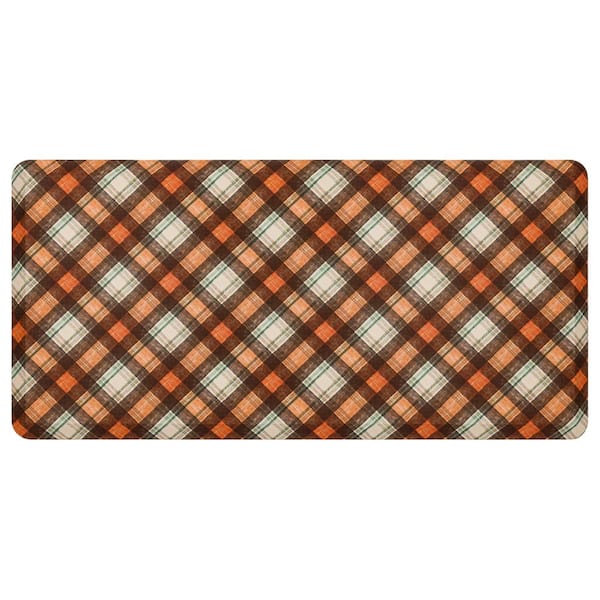 Mohawk Home Harvest Chalk Plaid Multi 1 ft. 6 in. x 2 ft. 6 in. Kitchen Mat