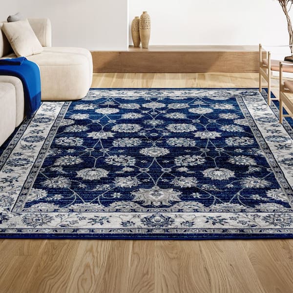JONATHAN Y Modern Persian Vintage Moroccan Traditional Navy/Light
