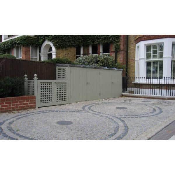Cobblestone 9 in. x 5 in. x 5 in. Gray Granite Edging (75-Pieces/56 Linear ft./Pallet)