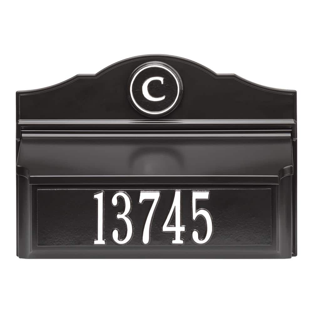 Colonial Wall Mailbox Package #1 (Mailbox, Plaque and Monogram)