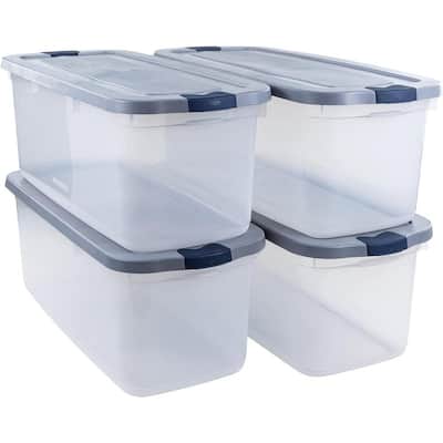 Rubbermaid ECOSense High-Top Storage Containers with Lids, 37 Gal (Pack of  3), Durable and Reusable Stackable Storage Bins for Garage or Home