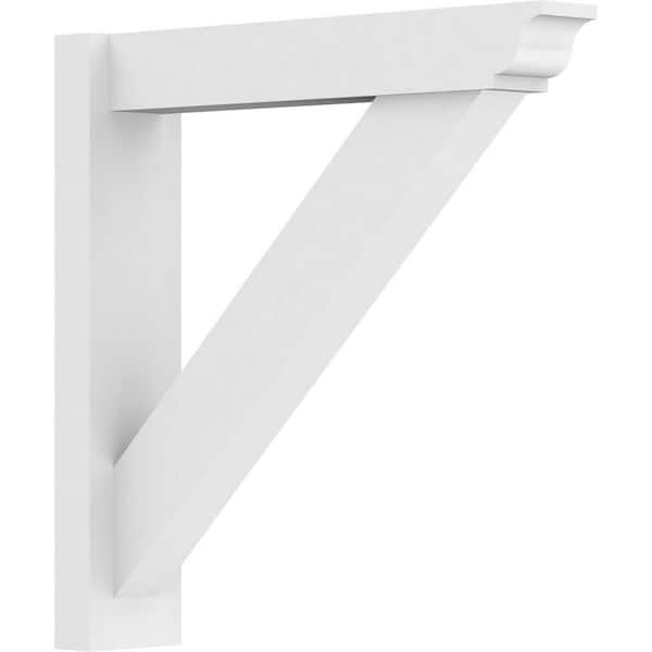 Ekena Millwork Traditional 5 in. W x 24 in. H x 24 in. D Signature Urethane Polyurethane Outlooker with Traditional Ends