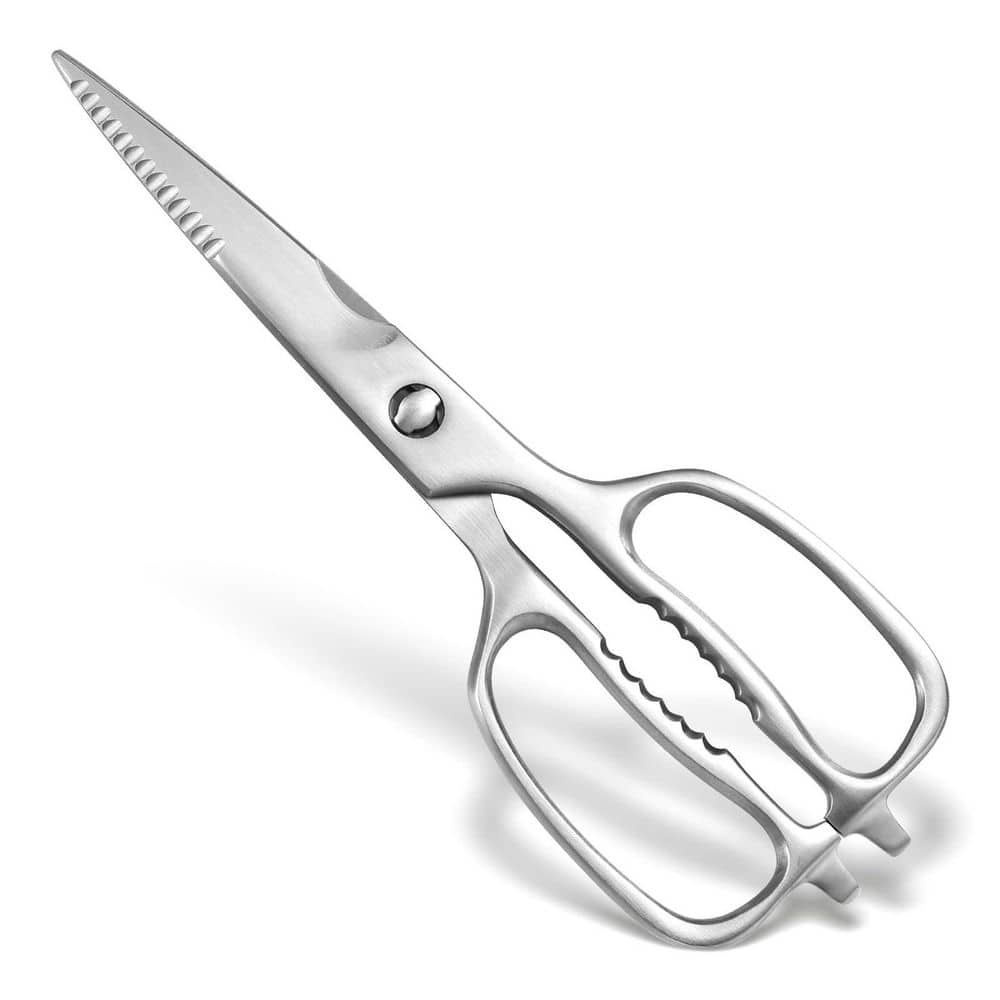 8.5 in. Heavy Duty Fully Forged Stainless Steel Kitchen Shears with Detachable Blades for Food Prep Meat Cutting Cooking
