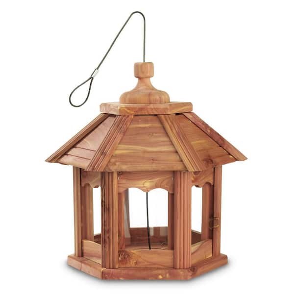 Cedar Gazebo Bird Feeder