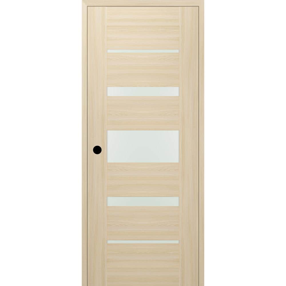 Vona 07-03 18 in. x 96 in. Right-Hand Frosted Glass Loire Ash Wood Composite Single Prehung Interior Door price history on PriceWatchPro