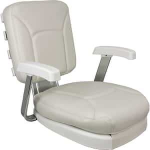 Ladder Back Seat with White Cushions and Gimbal