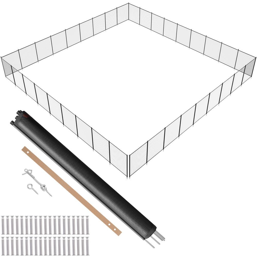 VEVOR Pool Fence 4 x 108 ft. Pool Fences for Inground Pools Removable Child Safety Pool Fencing