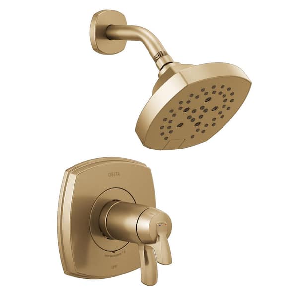 Delta Stryke TempAssure 1-Handle Wall Mount 5-Spray Shower Faucet Trim Kit in Champagne Bronze (Valve Not Included)