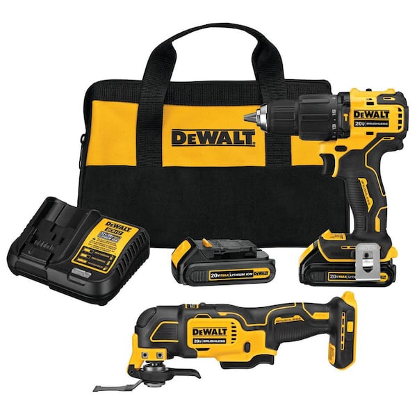 DEWALT ATOMIC 20V MAX Lithium-Ion Cordless Brushless 2 Tool Combo