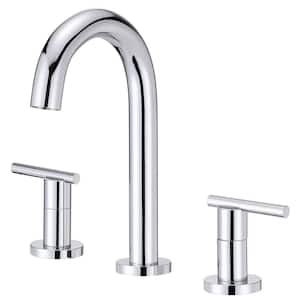 Parma 2-Handle Widespread Lavatory Faucet with Metal Touch Down Drain 1.2 GPM Chrome, in Diameter, Deck Mount