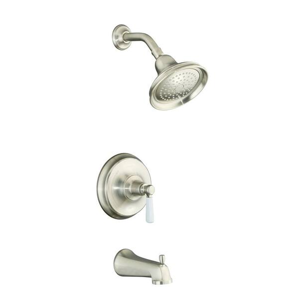 KOHLER Bancroft Pressure-Balancing Bath and Shower Faucet Trim in Vibrant Brushed Nickel (Valve not included)