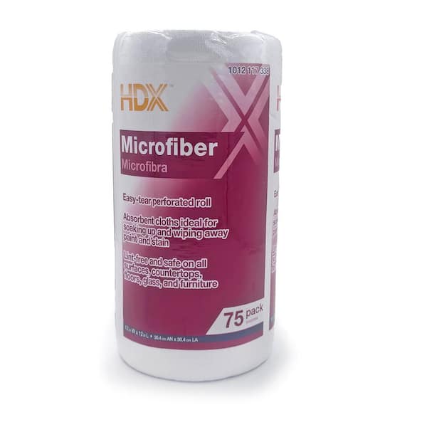 12 in. W x 12 in. L Microfiber Painter's Towel Roll (75 Pack)