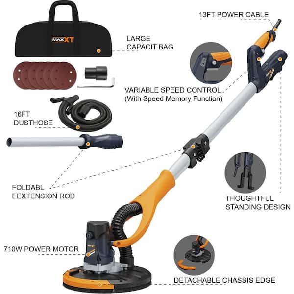 WRIGHTMASTER 710W 50 in. Foldable Telescopic Electric Drywall