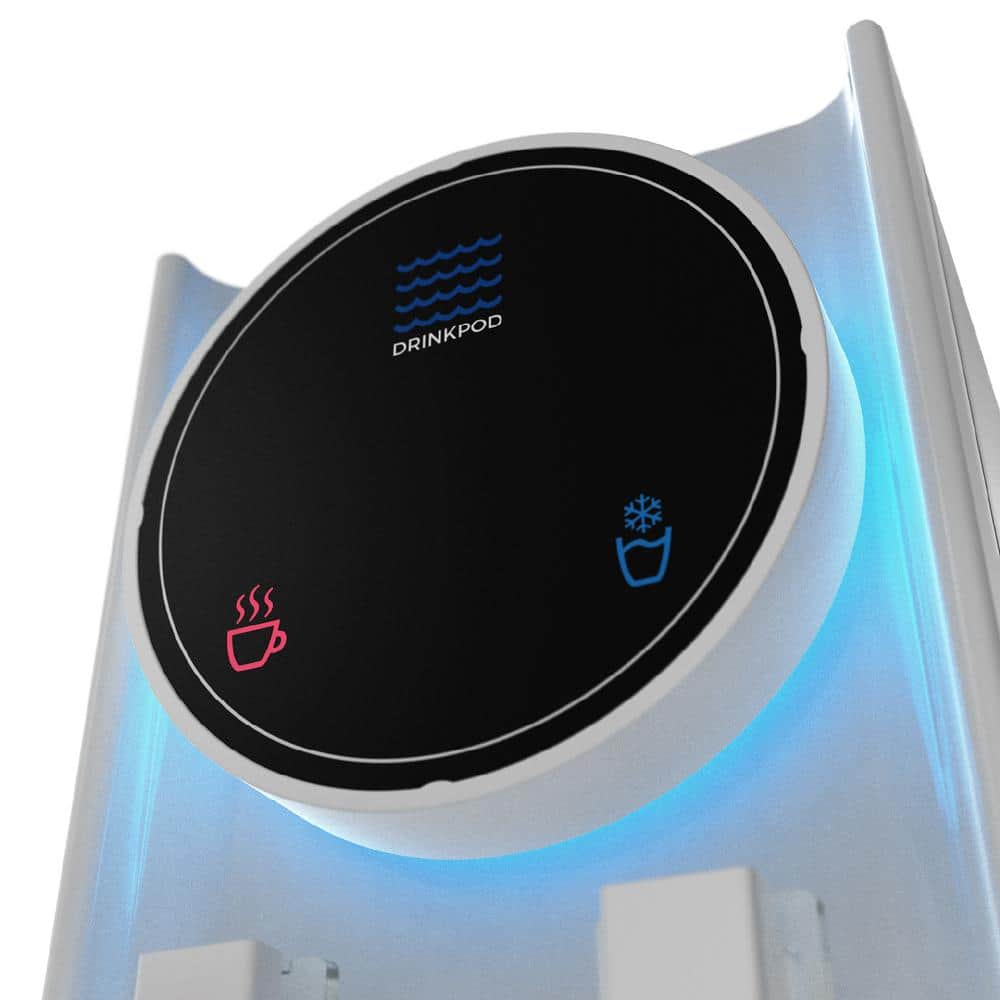 White Stainless Steel Hot and Cold Bottleless Water Dispenser
