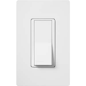 Claro On/Off Switch with Wallplate, 15-Amp/Single-Pole, White (CA-1PSW-WH)