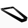 HARDWOOD REFLECTIONS 12 in. Triangle Shaped Steel Shelf Bracket in Black  BRK4TRI30STBK-12 - The Home Depot